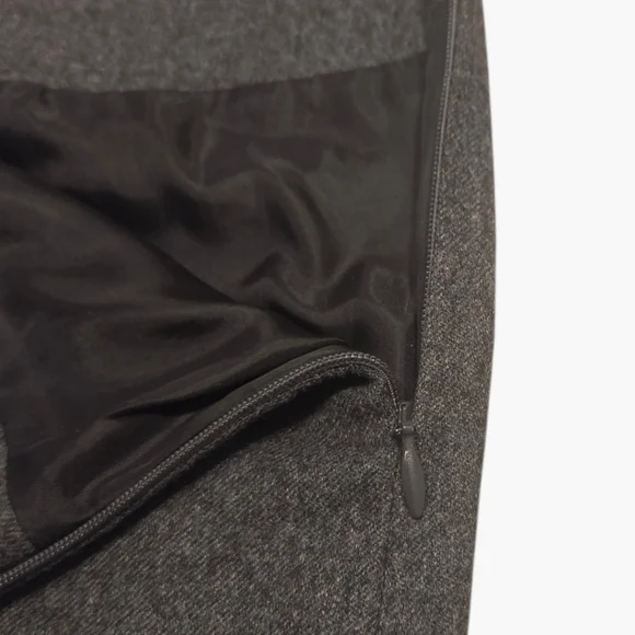 Sandro Paris Charcoal Wool Blend Studded Mini Skirt – Size 34 (US 2) - Picture 6 of 6